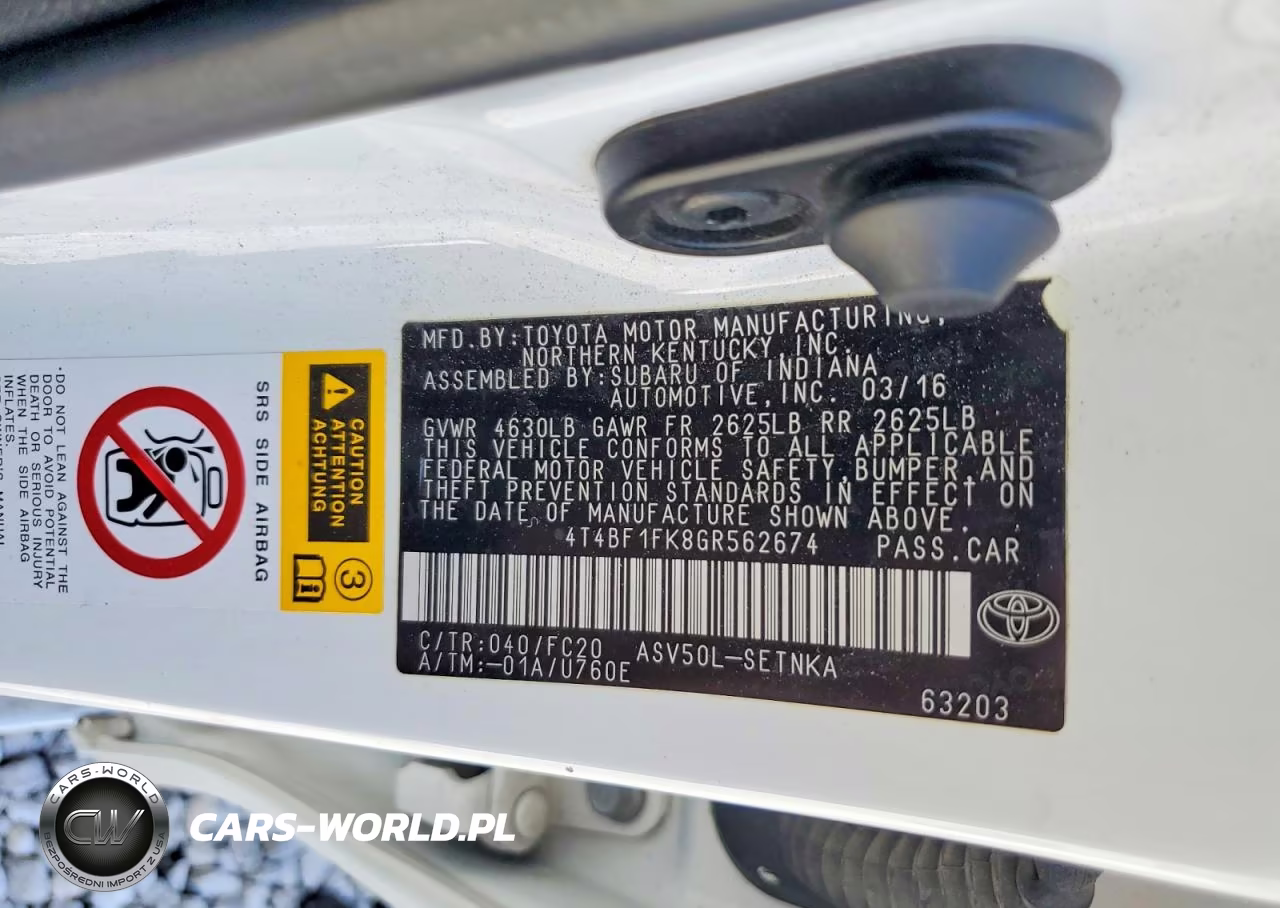 2016 Toyota Camry Le VIN:4T4BF1FK8GR562674 - 12