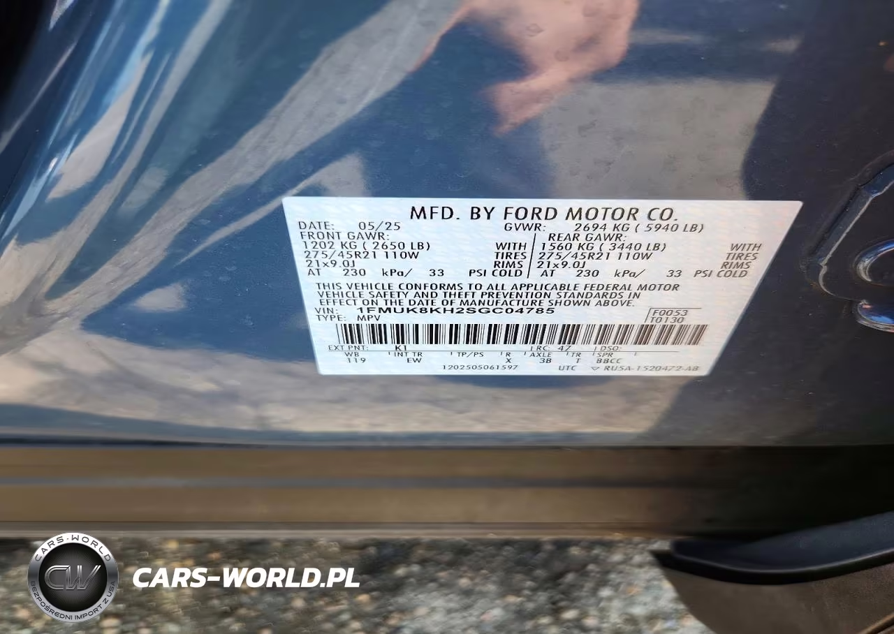 2025 Ford Explorer St-Line VIN:1FMUK8KH2SGC04785 - 13