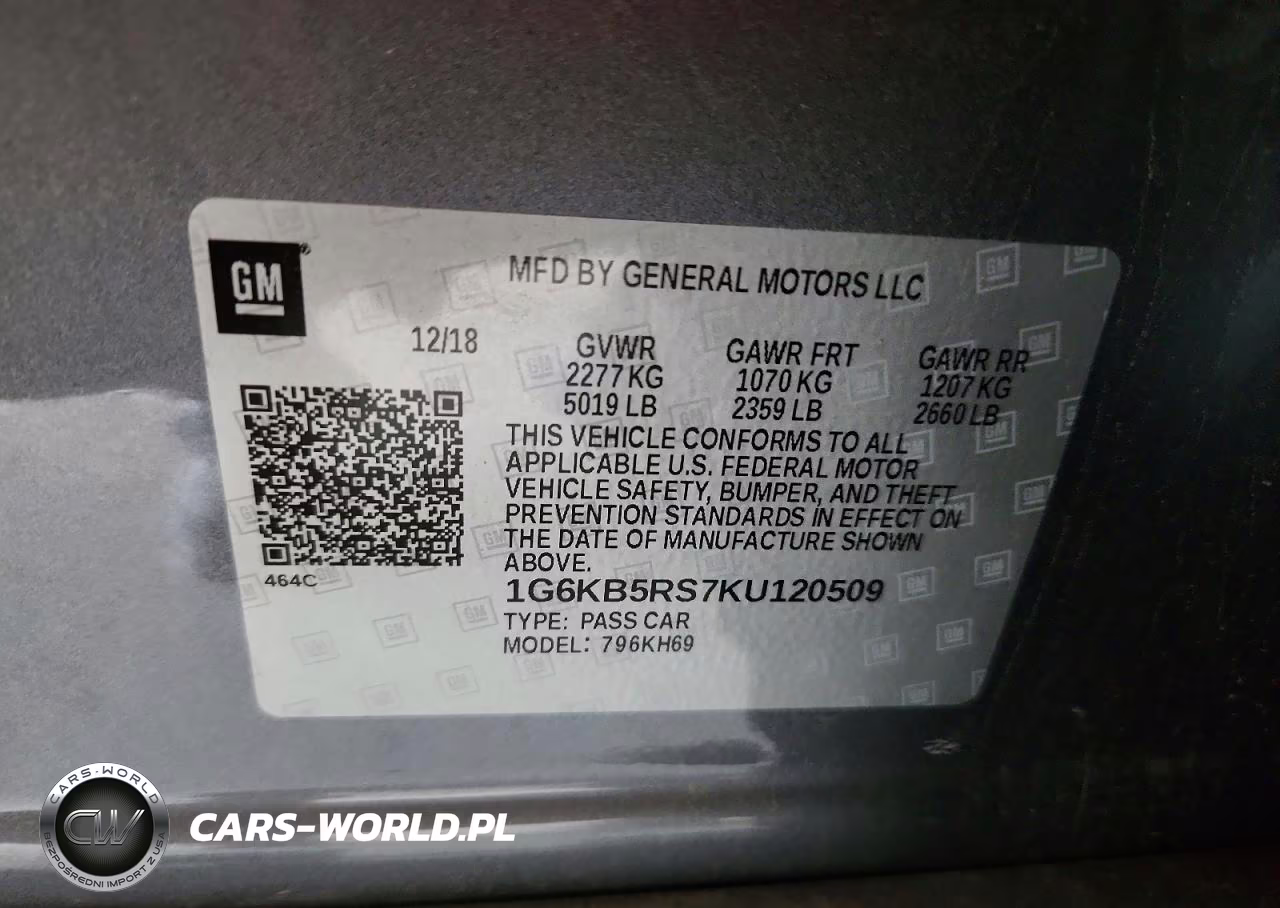 2019 Cadillac Ct6 Luxury VIN:1G6KB5RS7KU120509 - 12