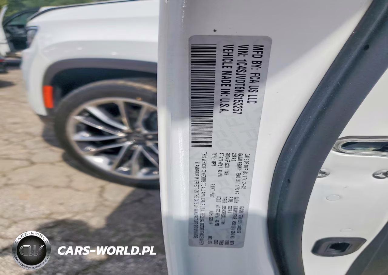 2022 Jeep Wagoneer Series Iii VIN:1C4SJVDT6NS153257 - 12