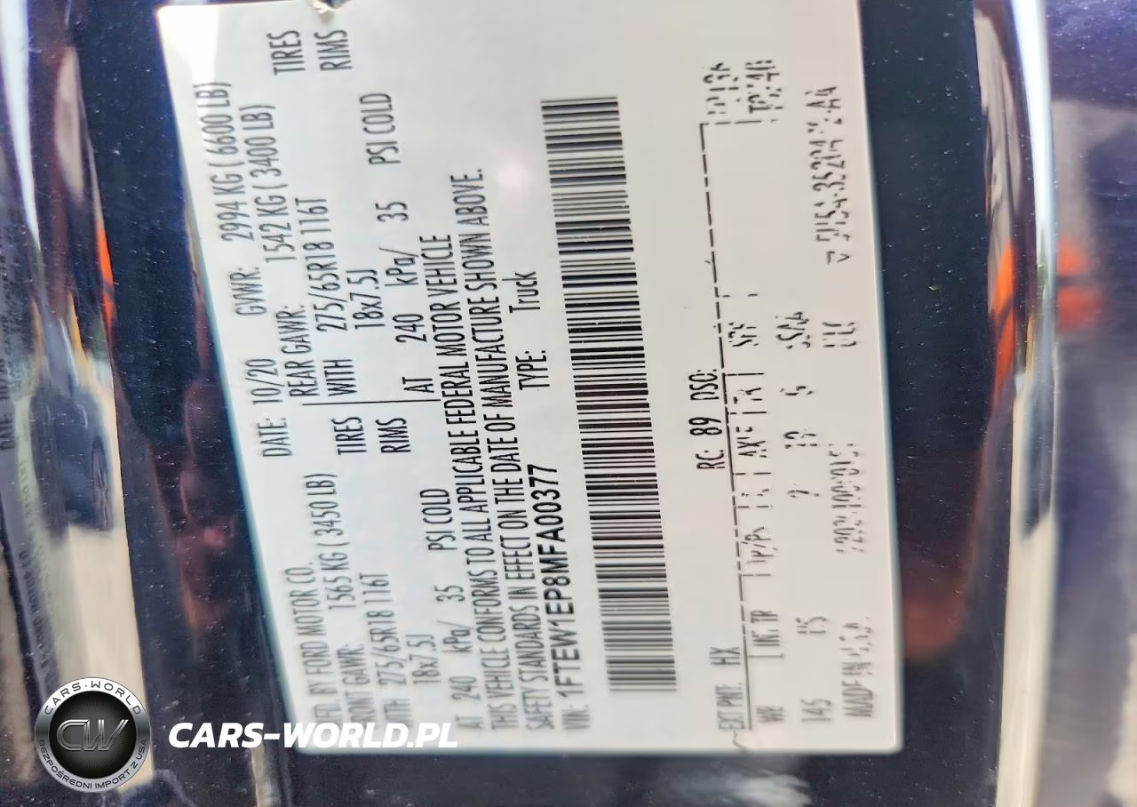 2021 Ford F150 Supercrew VIN:1FTEW1EP8MFA00377 - 12