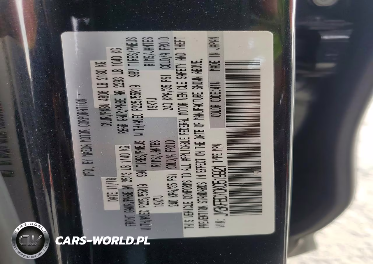 2019 Mazda Cx-5 Grand Touring Reserve VIN:JM3KFBDY0K0519921 - 13