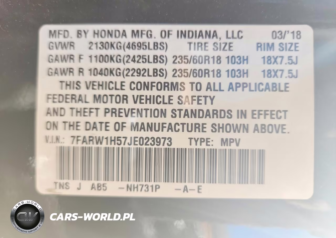 2018 Honda Cr-V Ex VIN:7FARW1H57JE023973 - 13