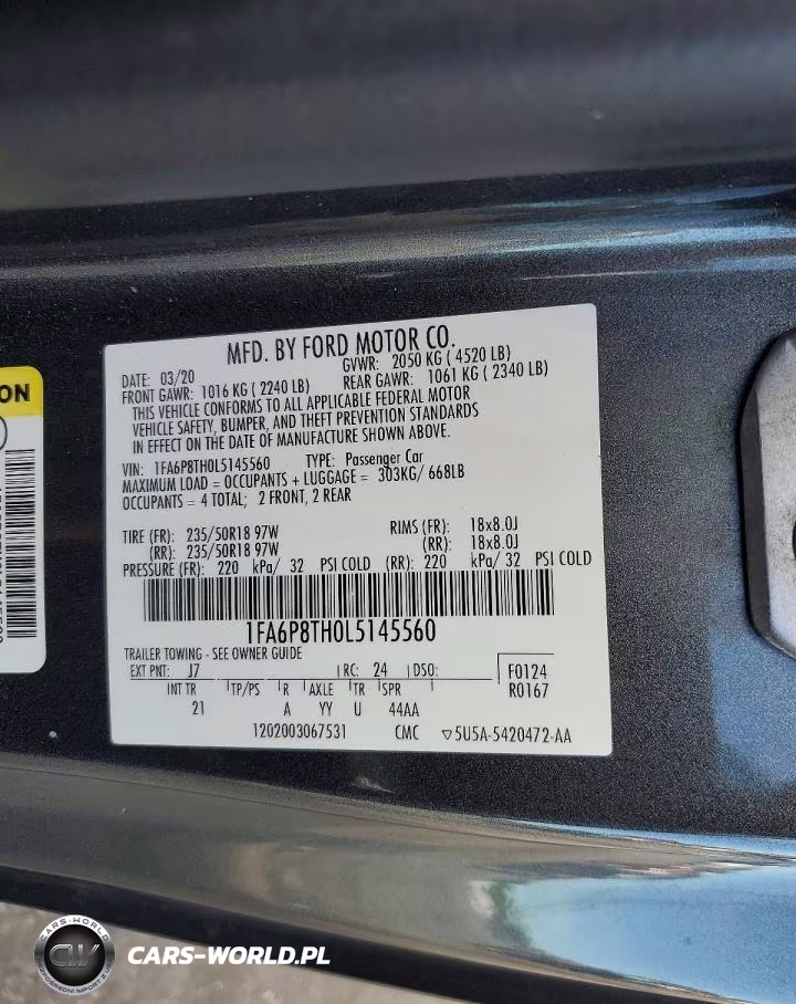 2020 Ford Mustang VIN:1FA6P8TH0L5145560 - 13