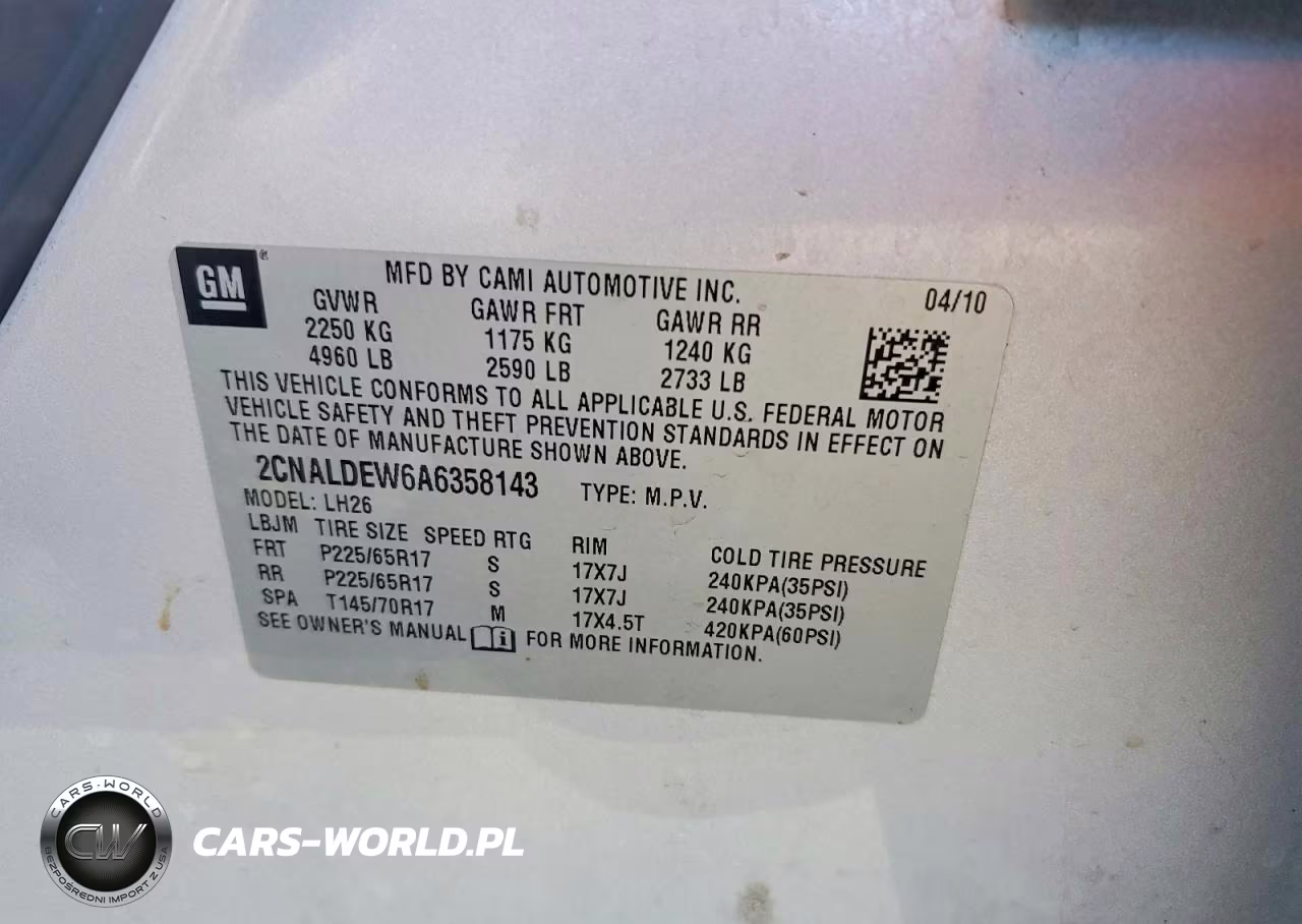 2010 Chevrolet Equinox Lt VIN:2CNALDEW6A6358143 - 13