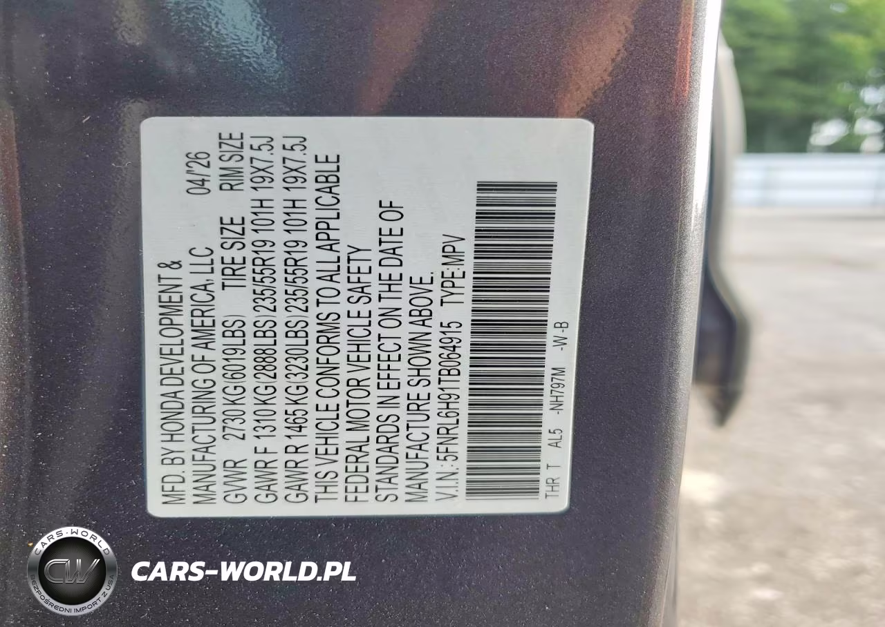 2026 Honda Odyssey Elite VIN:5FNRL6H91TB064915 - 13