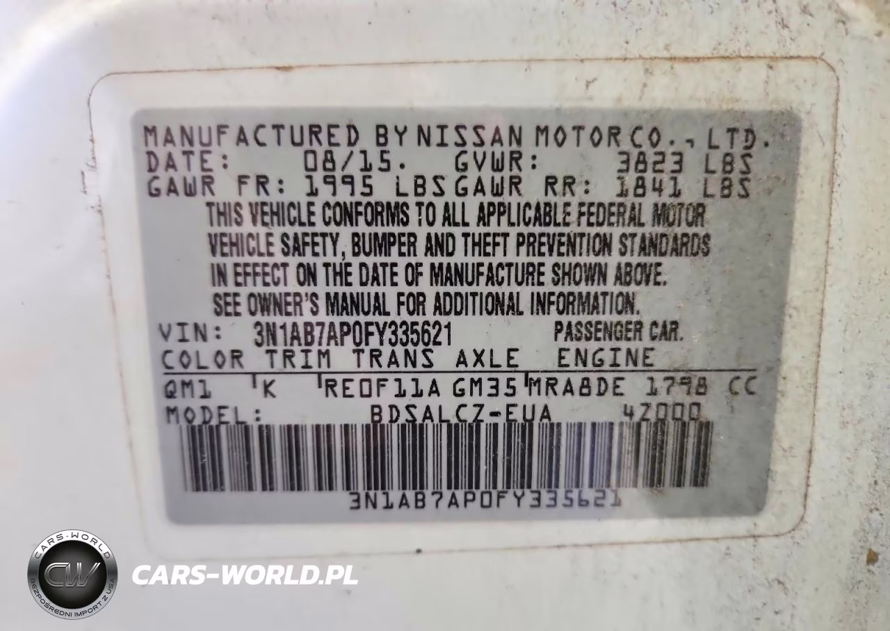 2015 Nissan Sentra S VIN:3N1AB7AP0FY335621 - 12
