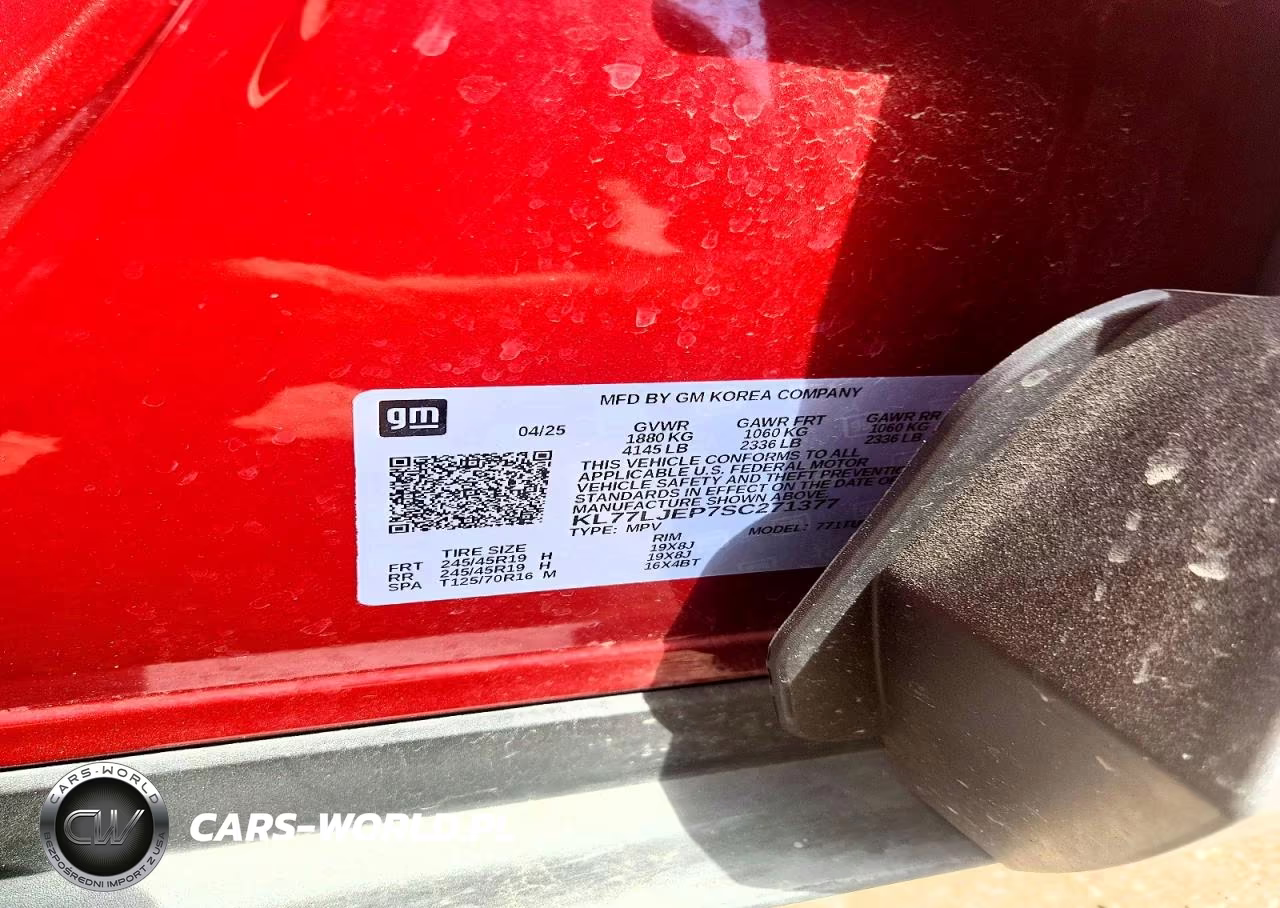2025 Chevrolet Trax 2Rs VIN:KL77LJEP7SC271377 - 12