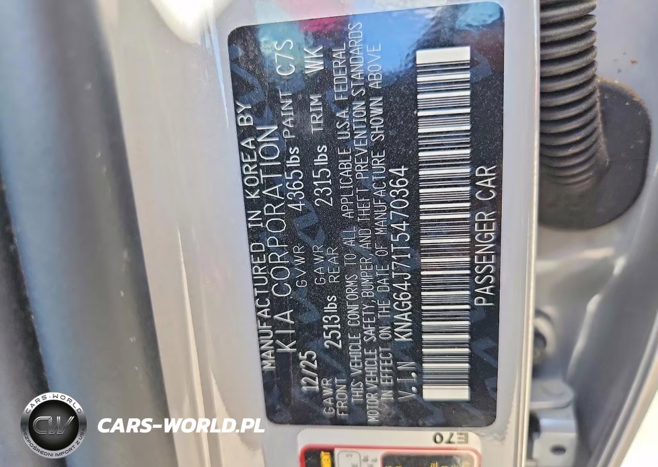 2026 Kia K5 Gt Line VIN:KNAG64J71T5470364 - 12