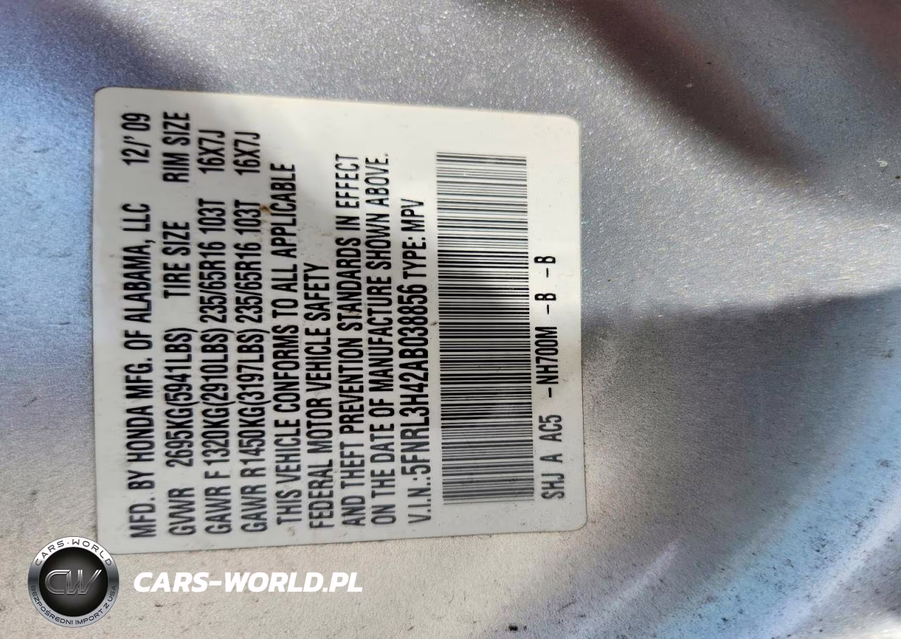 2010 Honda Odyssey Ex VIN:5FNRL3H42AB038856 - 13