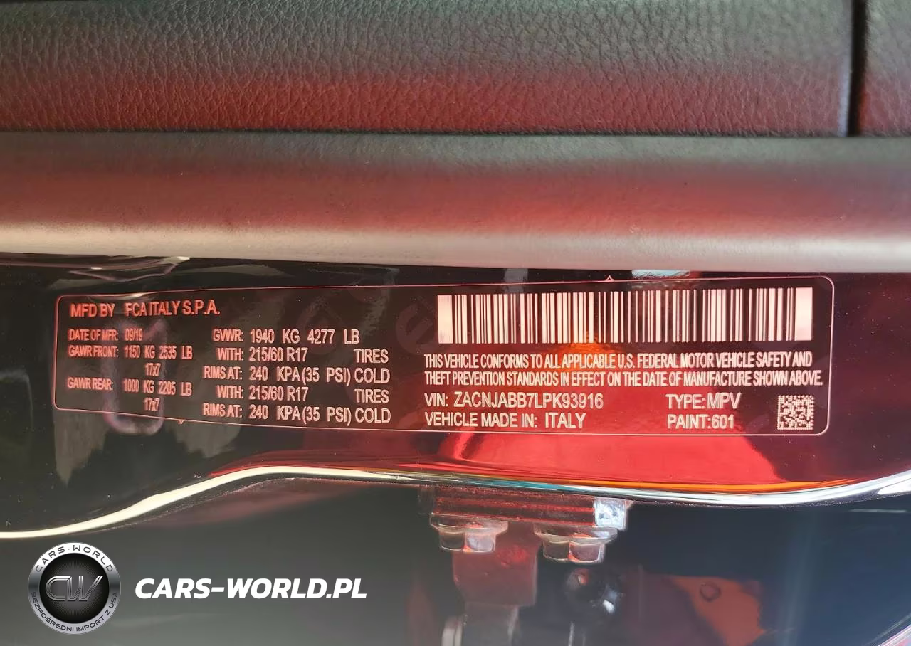 2020 Jeep Renegade Latitude VIN:ZACNJABB7LPK93916 - 14