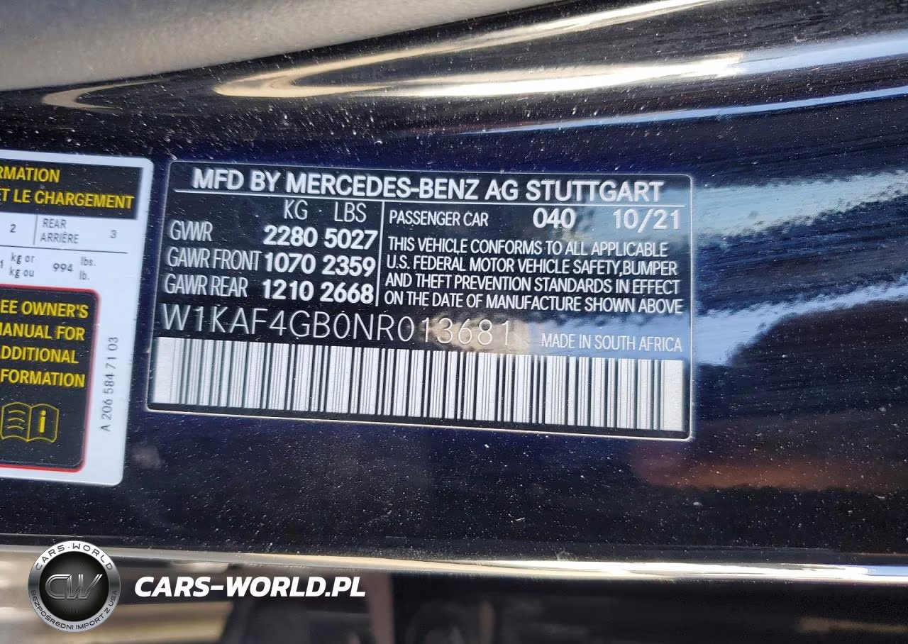 2022 Mercedes-Benz C 300 VIN:W1KAF4GB0NR013681 - 13