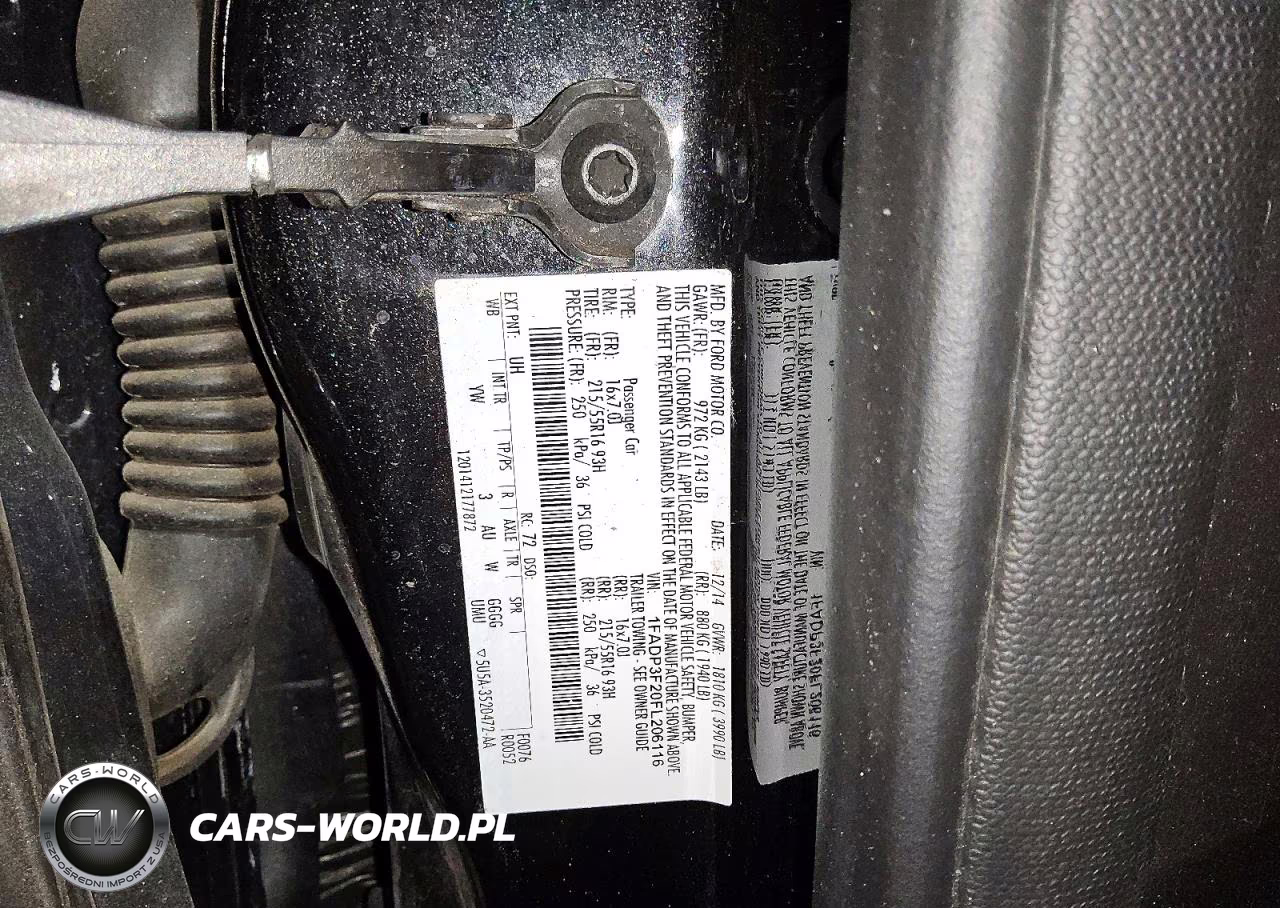 2015 Ford Focus Se VIN:1FADP3F20FL206116 - 12