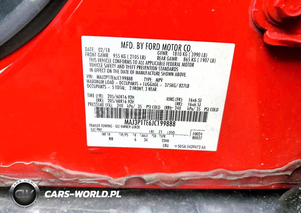 2018 Ford Ecosport Se VIN:MAJ3P1TE6JC199888 - 14