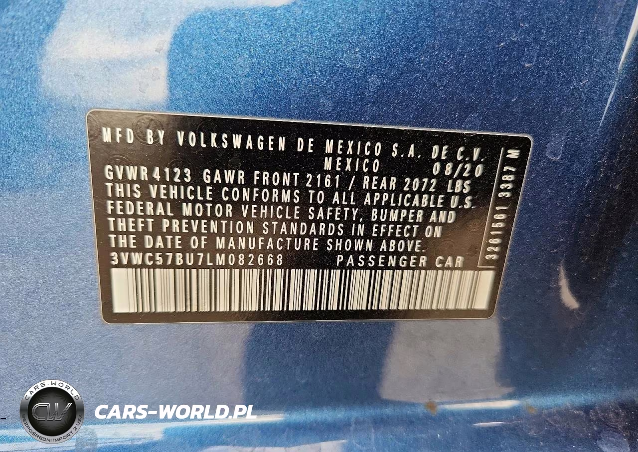 2020 Volkswagen Jetta S VIN:3VWC57BU7LM082668 - 12