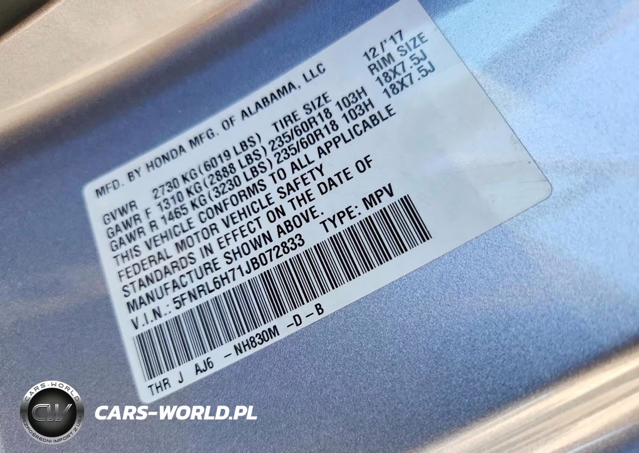 2018 Honda Odyssey Exl VIN:5FNRL6H71JB072833 - 13
