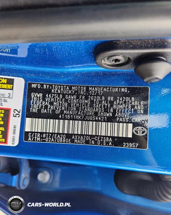 2018 Toyota Camry Se VIN:4T1B11HK7JU054421 - 12