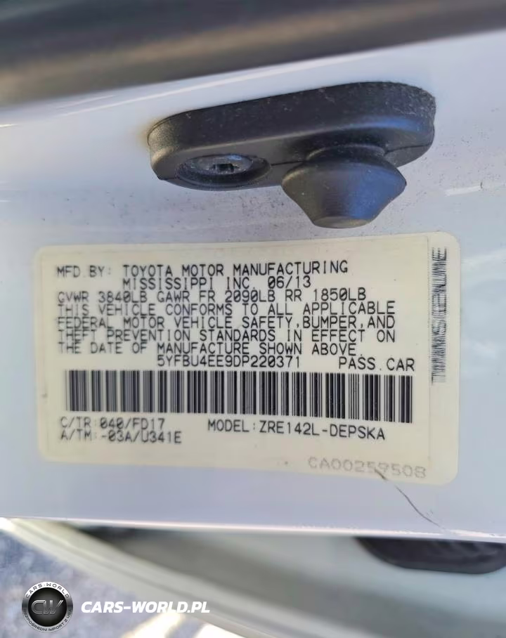 2013 Toyota Corolla S VIN:5YFBU4EE9DP220371 - 12