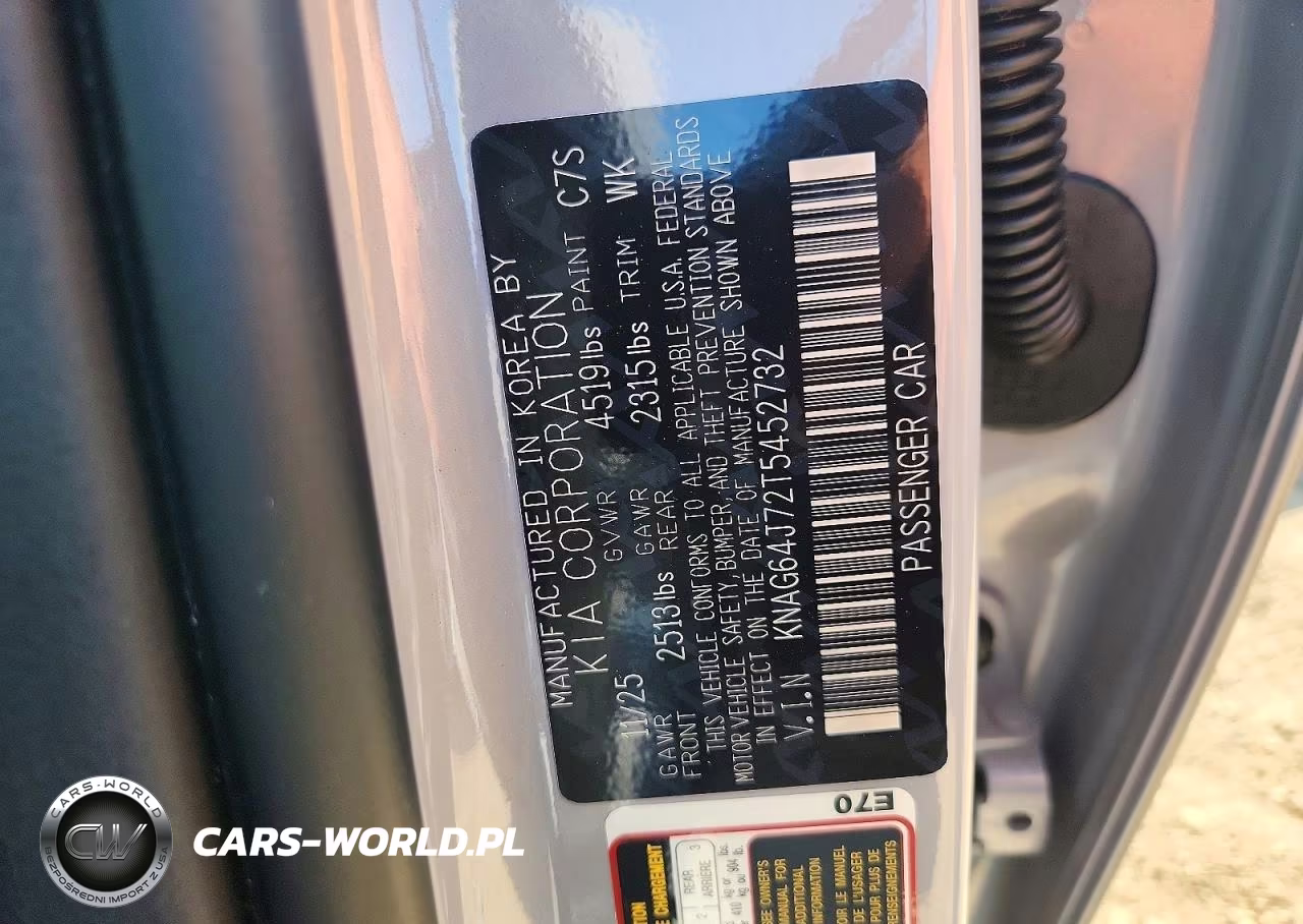 2026 Kia K5 Gt Line VIN:KNAG64J72T5452732 - 12