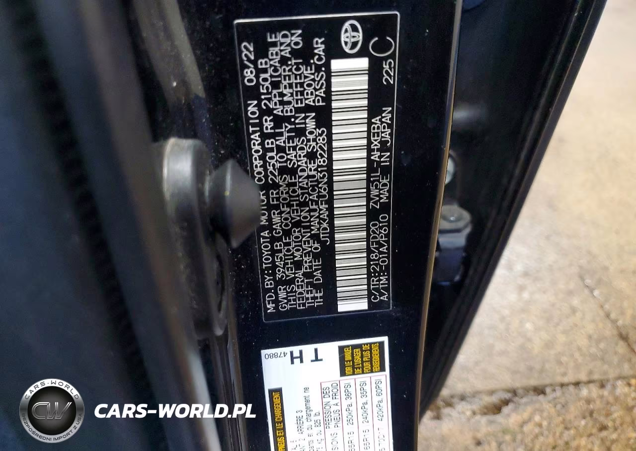 2022 Toyota Prius Le VIN:JTDKAMFU6N3182283 - 12