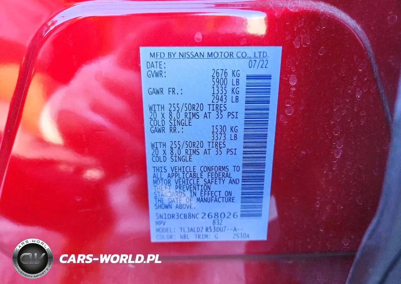 2022 Nissan Pathfinder Sl VIN:5N1DR3CB8NC268026 - 13