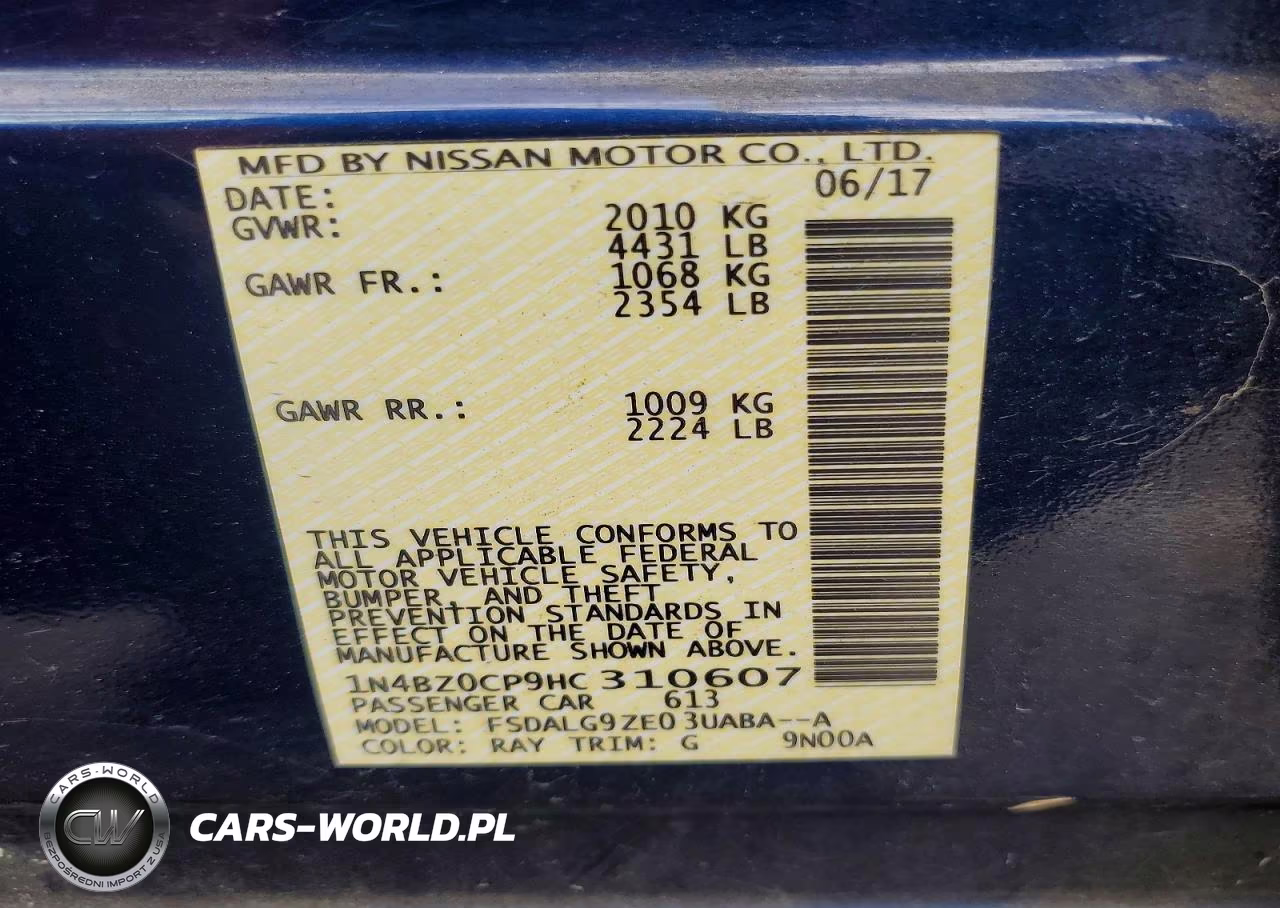 2017 Nissan Leaf Sl VIN:1N4BZ0CP9HC310607 - 12