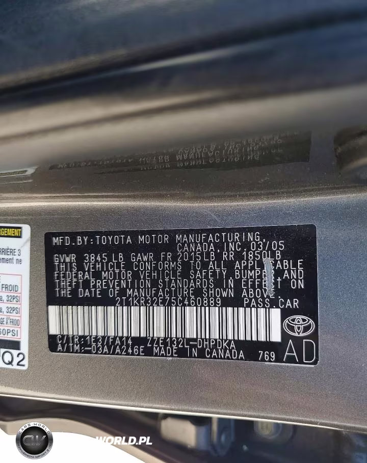 2005 Toyota Matrix Base VIN:2T1KR32E75C460889 - 12