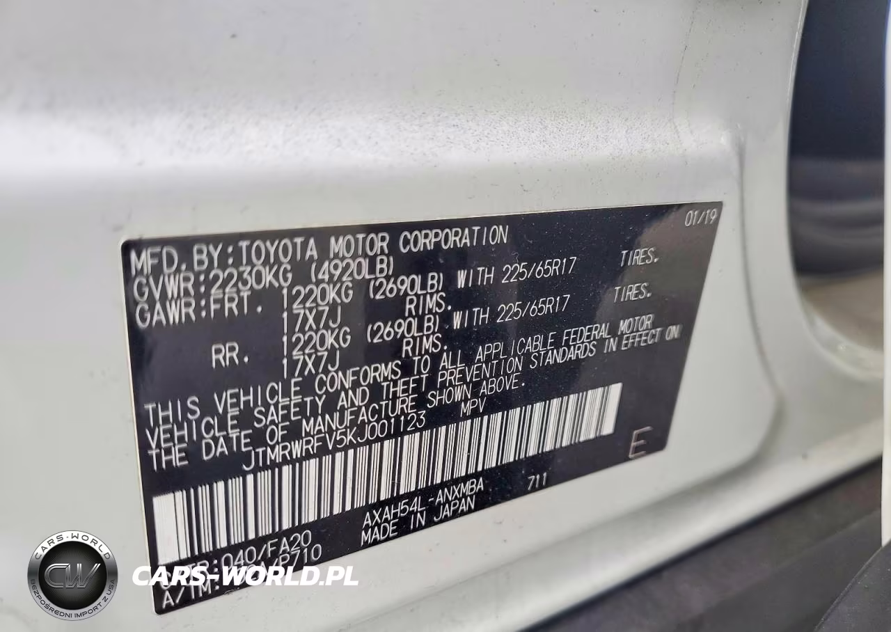 2019 Toyota Rav4 Hybrid Xle VIN:JTMRWRFV5KJ001123 - 13