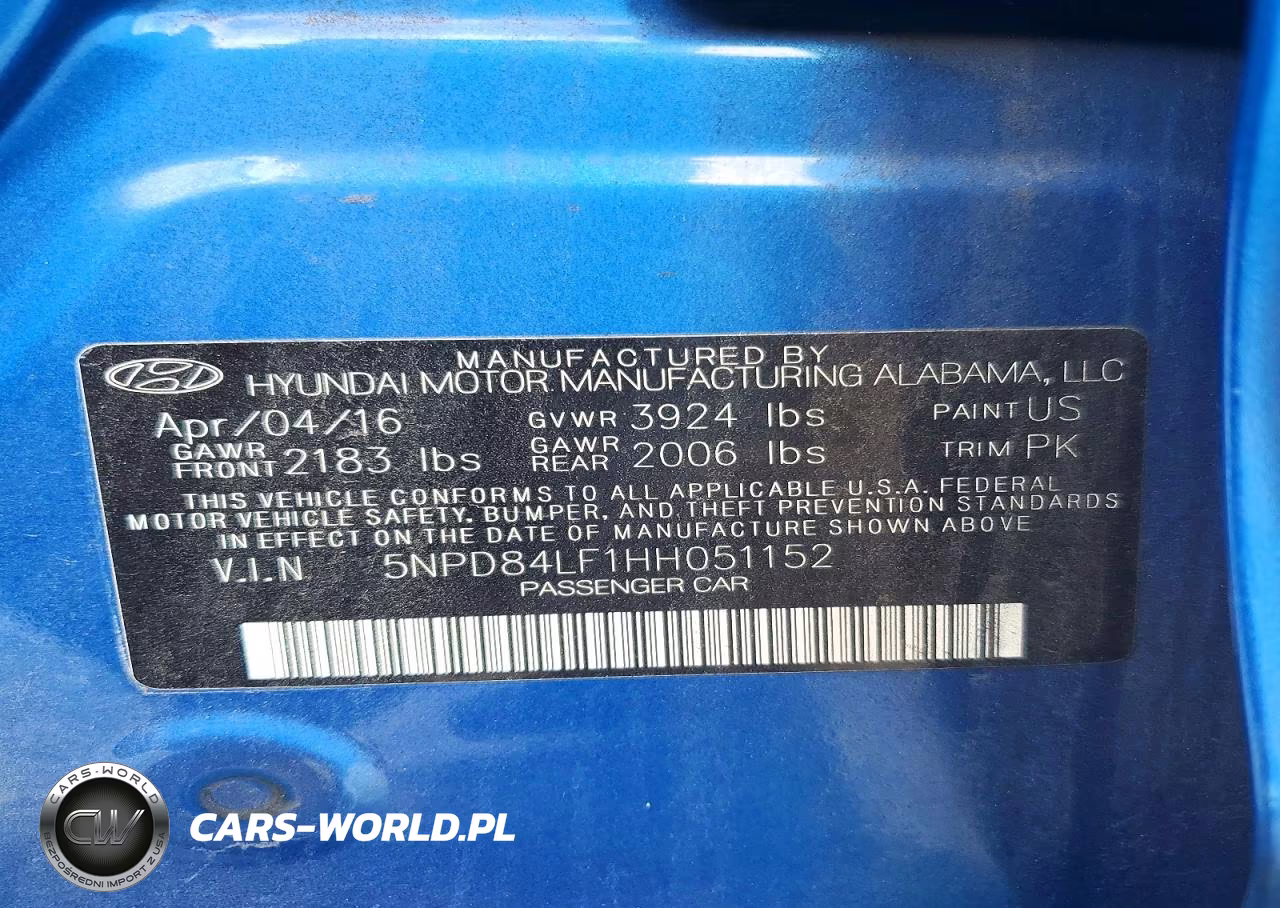 2017 Hyundai Elantra Se VIN:5NPD84LF1HH051152 - 13