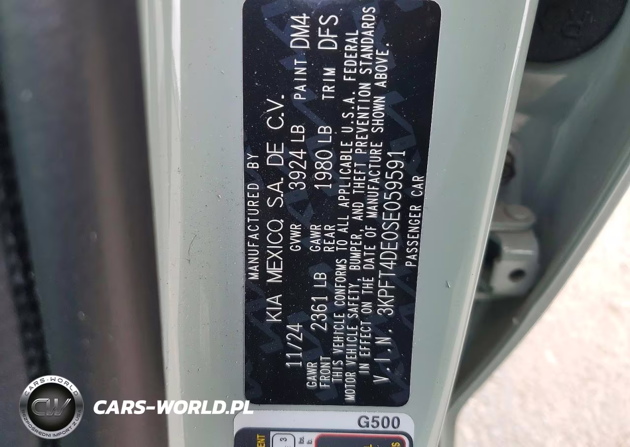 2025 Kia K4 Lxs VIN:3KPFT4DE0SE059591 - 12