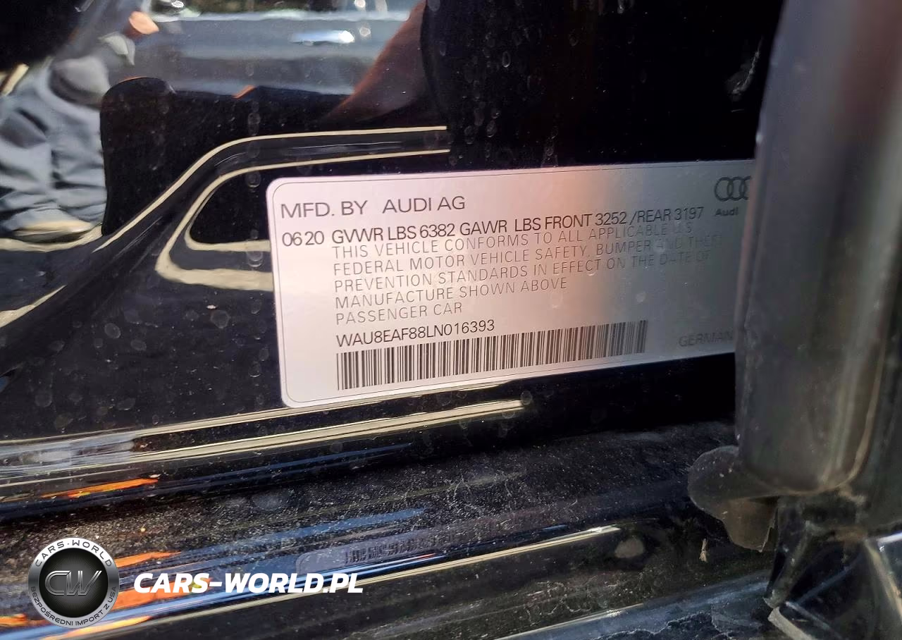 2020 Audi A8 L VIN:WAU8EAF88LN016393 - 12