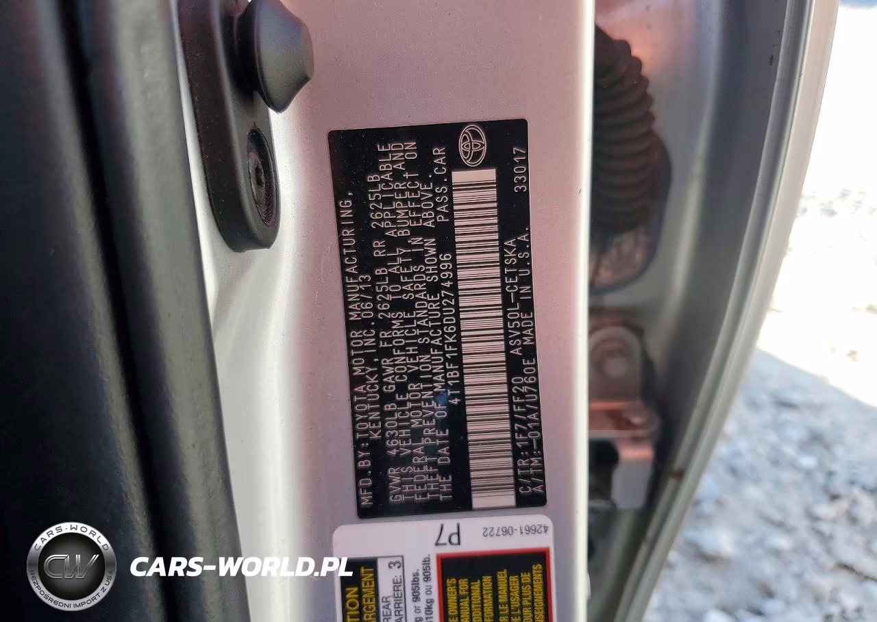 2013 Toyota Camry Se VIN:4T1BF1FK6DU274996 - 13