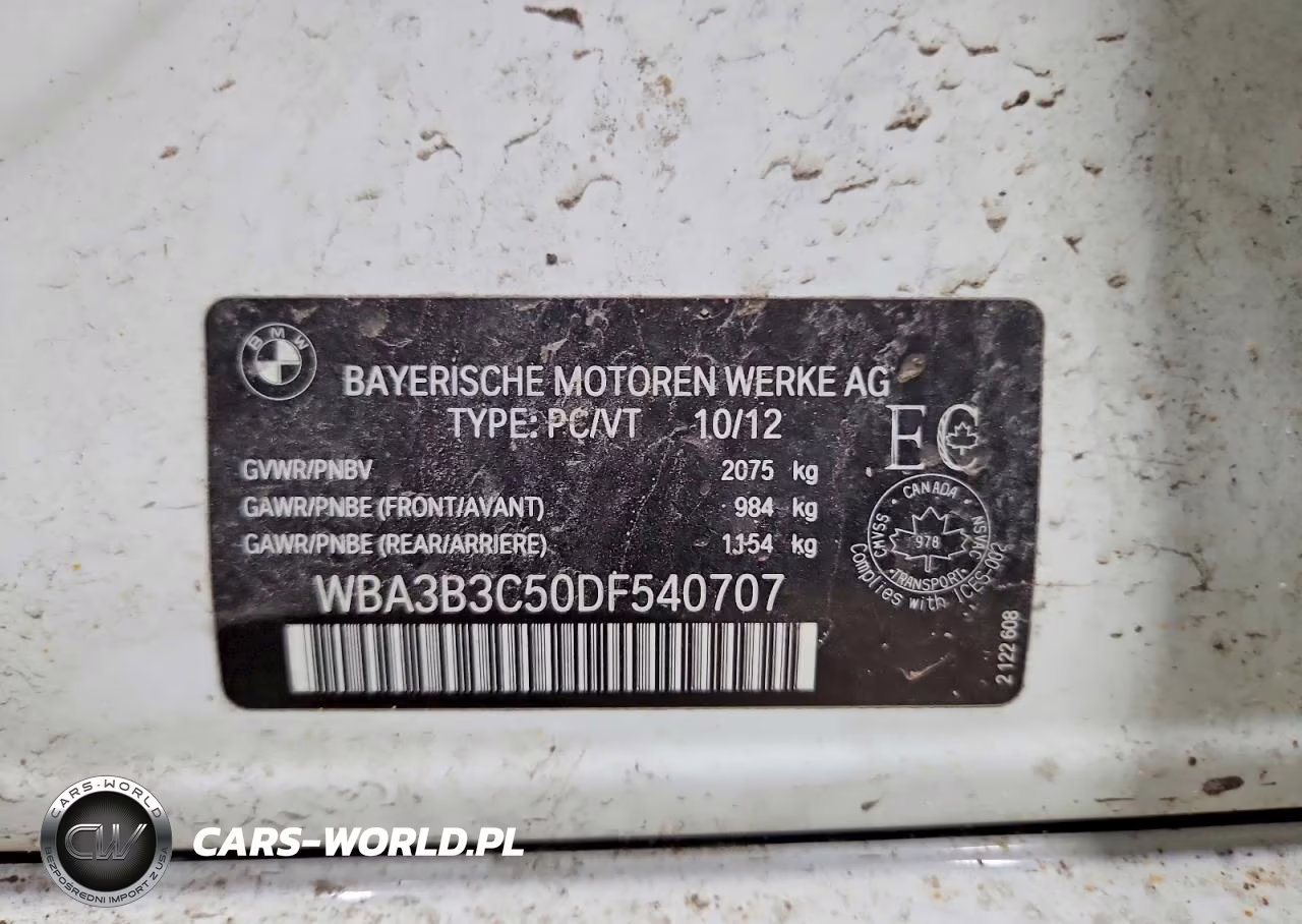 2013 BMW 328 Xi VIN:WBA3B3C50DF540707 - 12