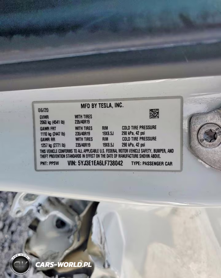 2020 Tesla Model 3 VIN:5YJ3E1EA6LF738042 - 12