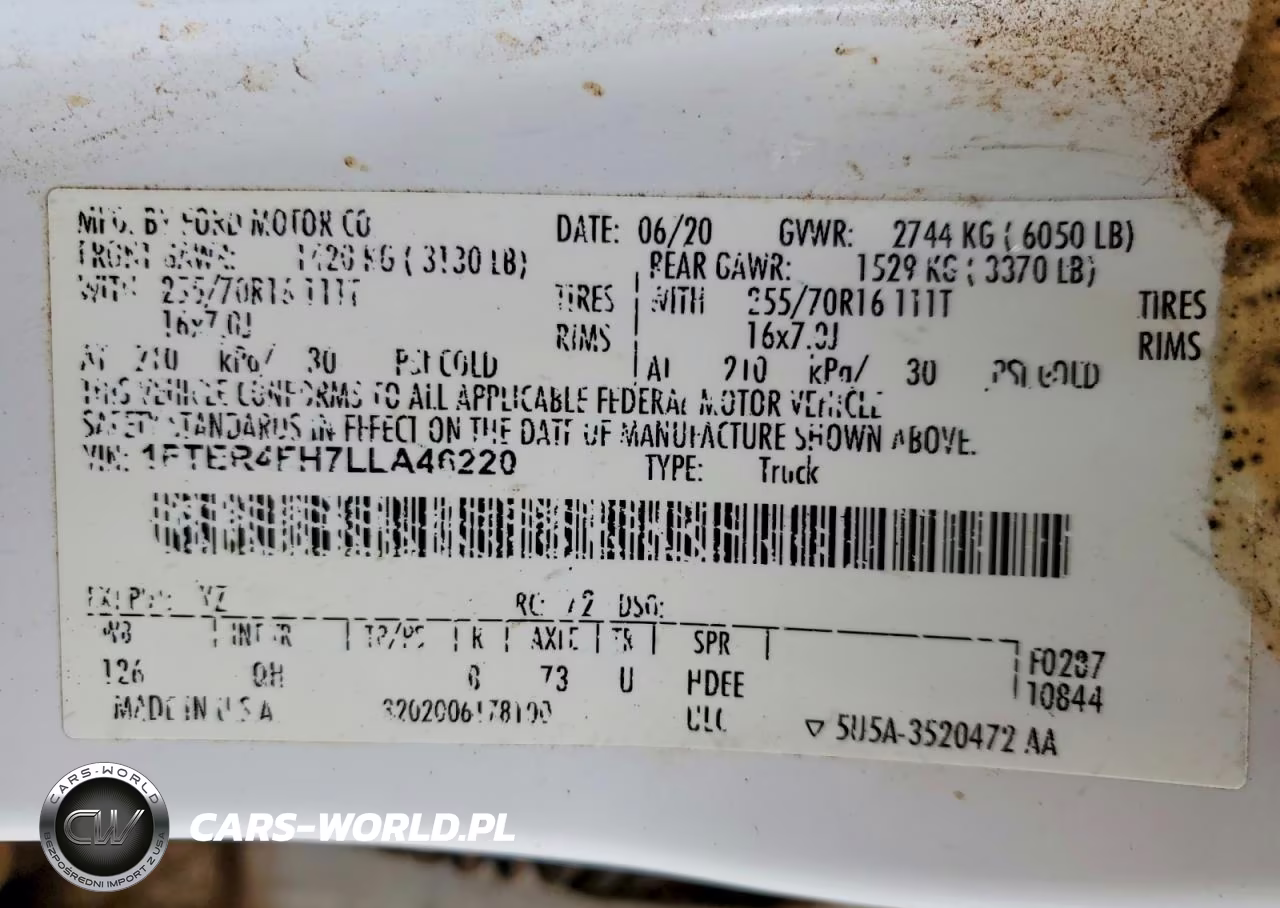 2020 Ford Ranger Xl VIN:1FTER4FH7LLA46220 - 12