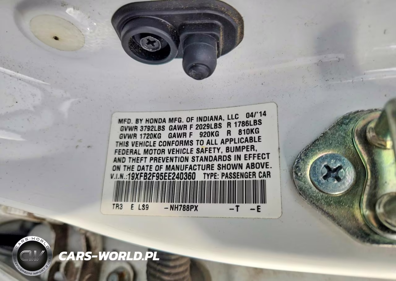 2014 Honda Civic Exl VIN:19XFB2F95EE240360 - 12