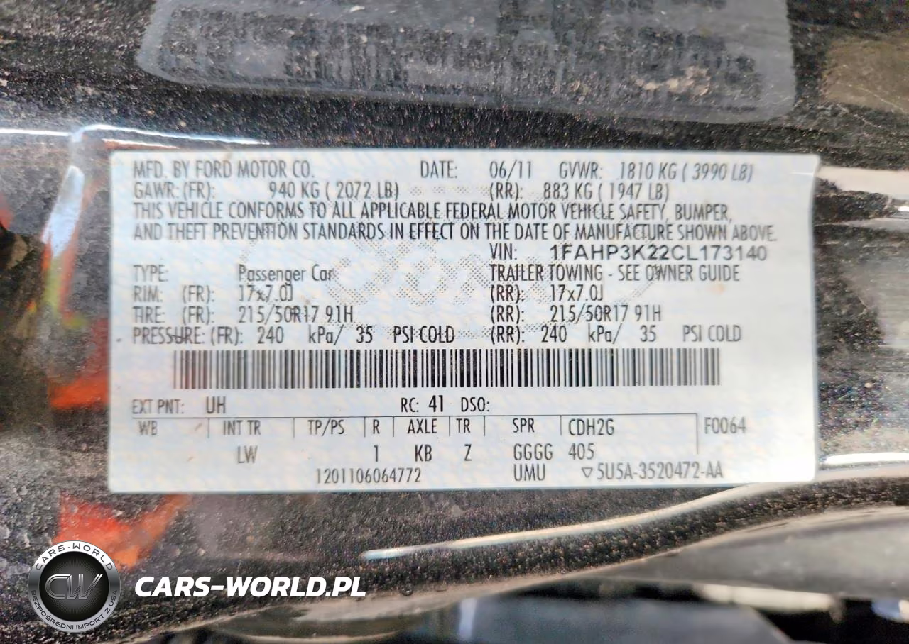 2012 Ford Focus Se VIN:1FAHP3K22CL173140 - 12