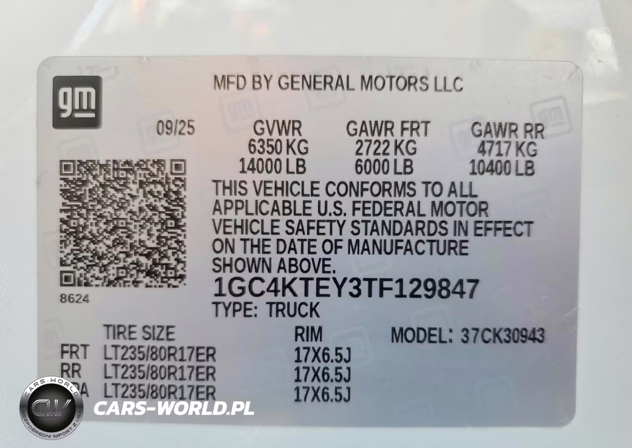 2026 Chevrolet Silverado K3500 Lt VIN:1GC4KTEY3TF129847 - 13