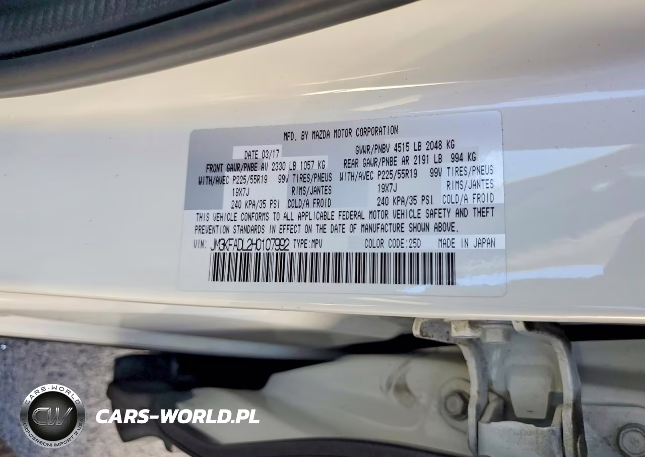 2017 Mazda Cx-5 Grand Touring VIN:JM3KFADL2H0107992 - 13