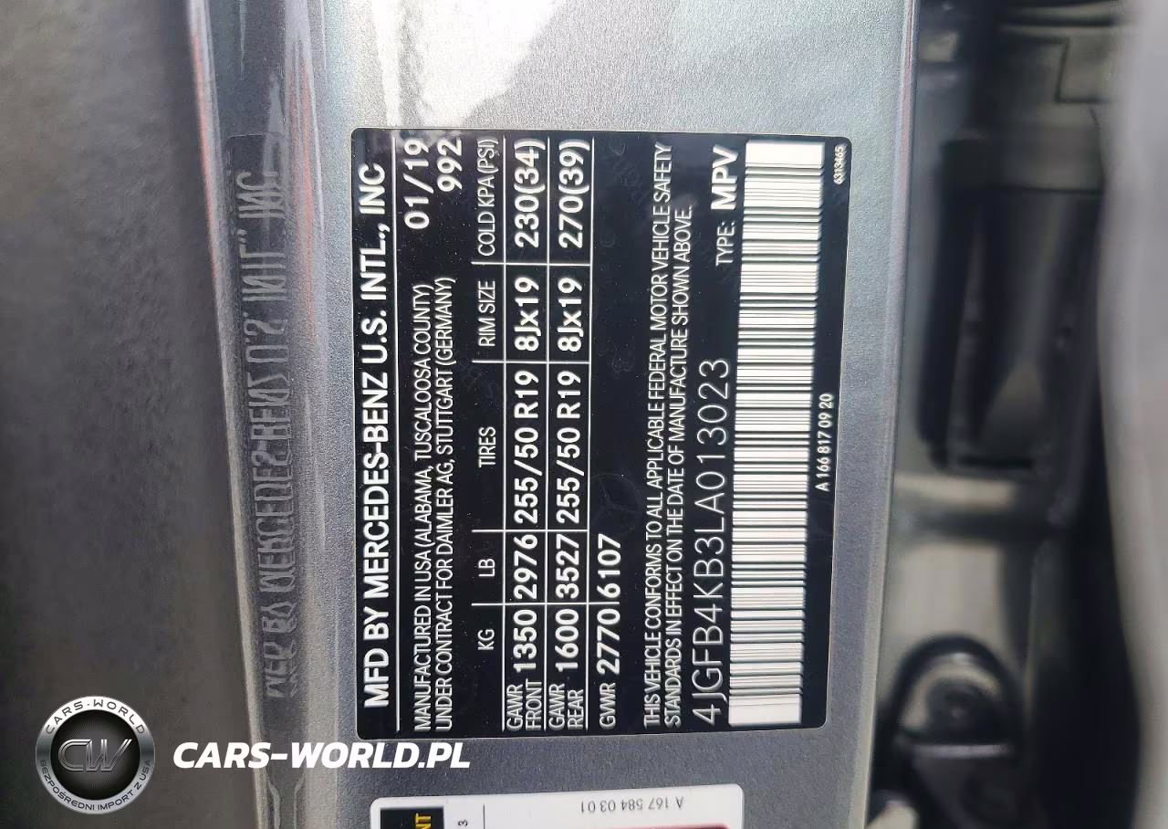 2020 Mercedes-Benz Gle 350 4Matic VIN:4JGFB4KB3LA013023 - 13