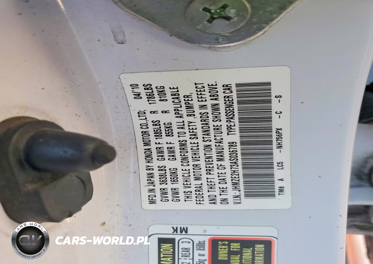 2010 Honda Insight Ex VIN:JHMZE2H73AS036789 - 12