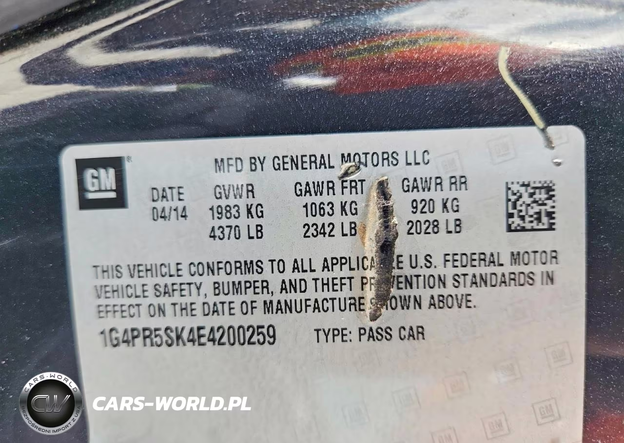 2014 Buick Verano Convenience VIN:1G4PR5SK4E4200259 - 12
