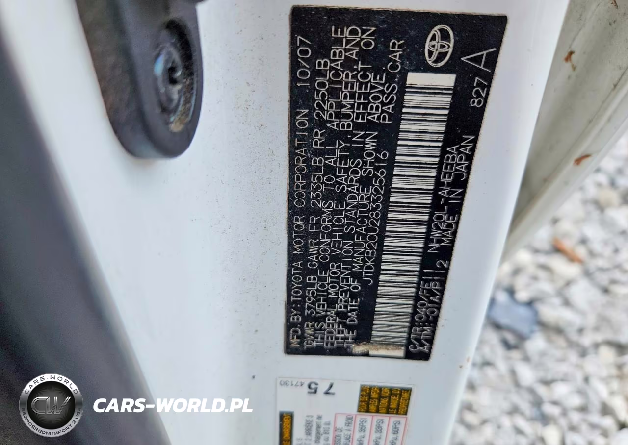2008 Toyota Prius Base VIN:JTDKB20U283325616 - 12