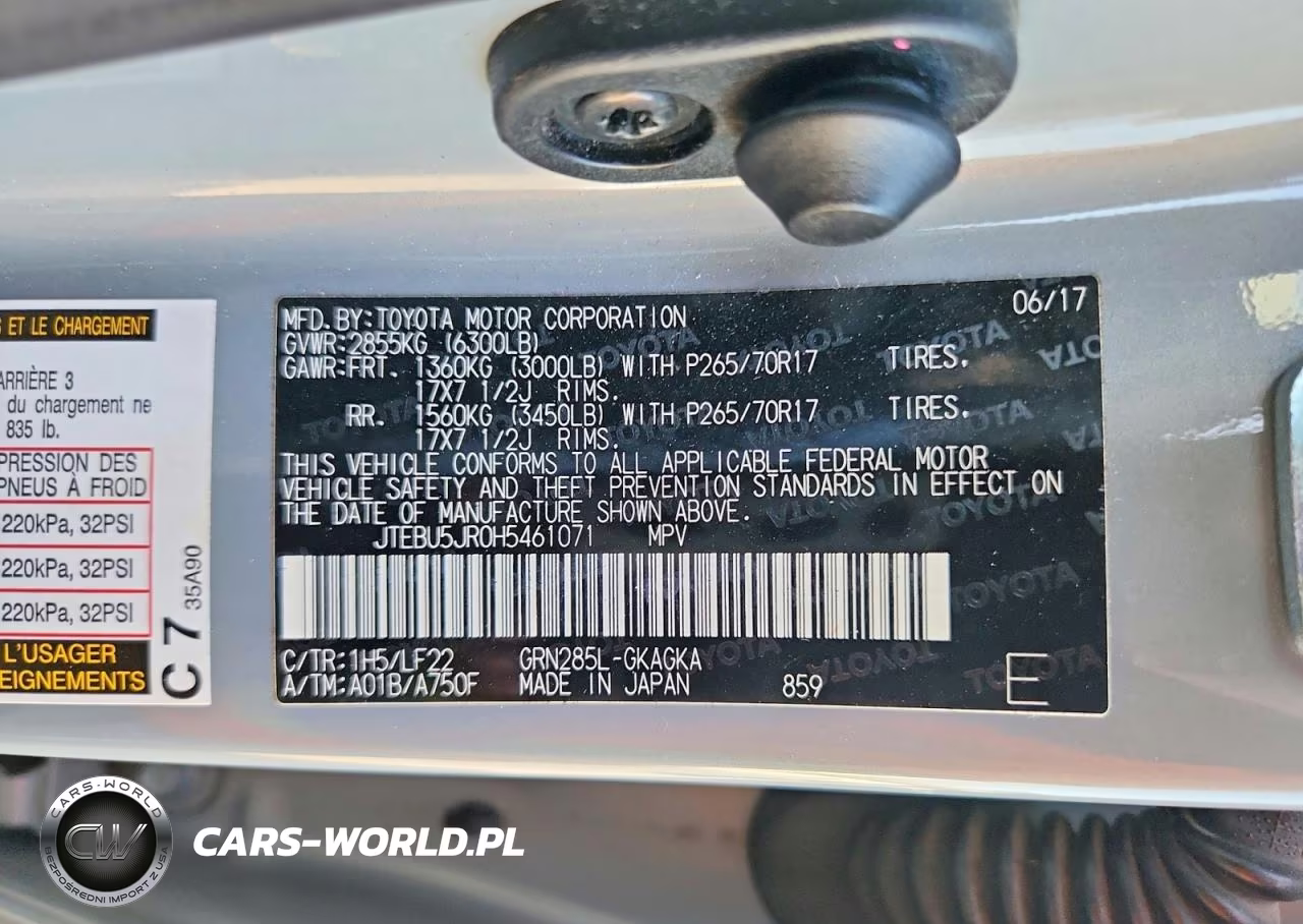 2017 Toyota 4Runner Trd Pro VIN:JTEBU5JR0H5461071 - 14