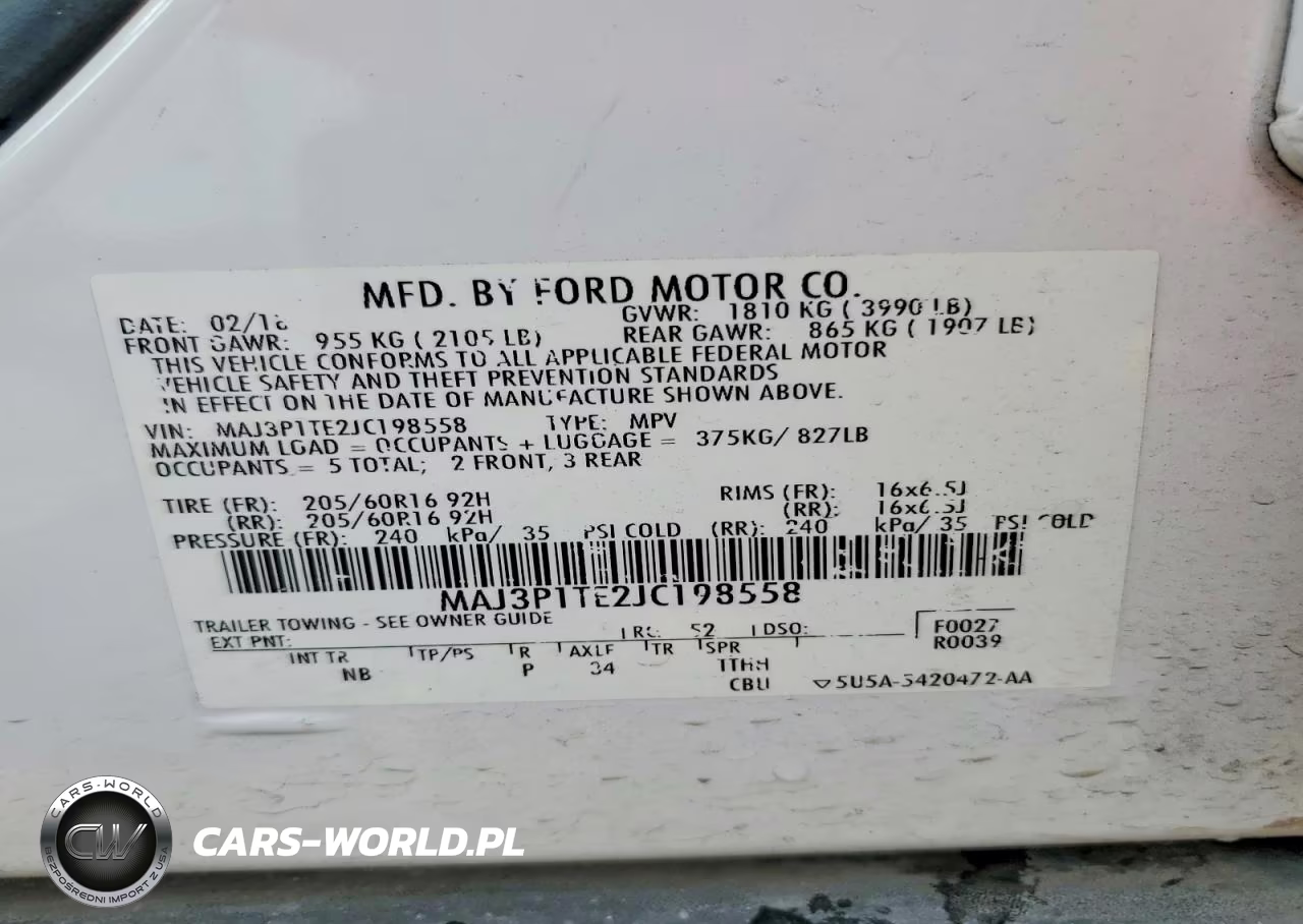 2018 Ford Ecosport Se VIN:MAJ3P1TE2JC198558 - 12