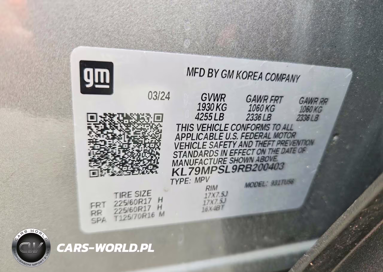 2024 Chevrolet Trailblazer Lt VIN:KL79MPSL9RB200403 - 12