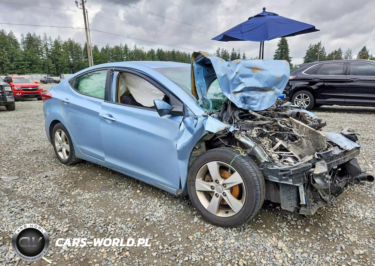 2011 Hyundai Elantra Gls VIN:KMHDH4AE7BU155857 - 4