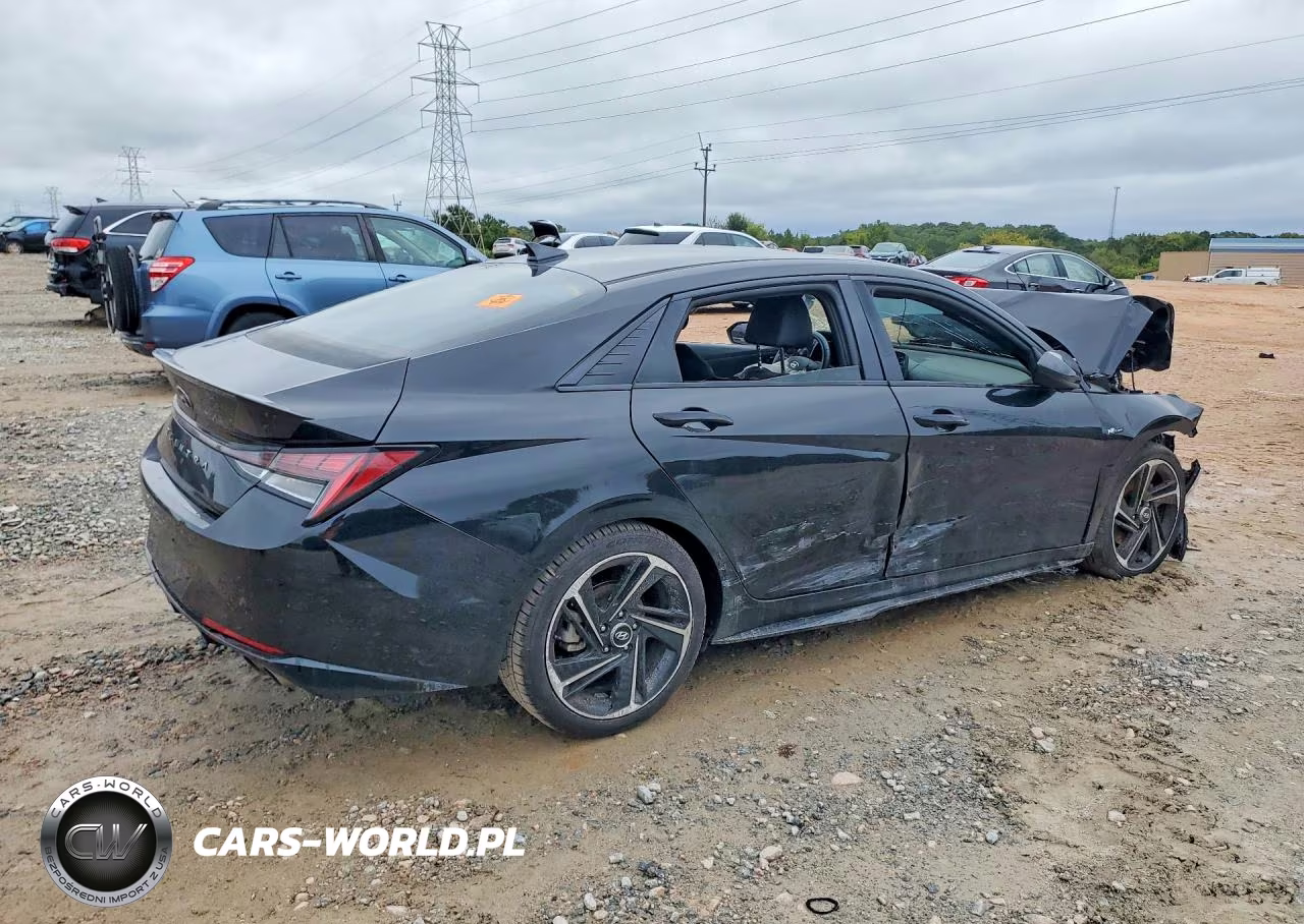 2021 Hyundai Elantra N Line VIN:KMHLR4AF7MU117386 - 3
