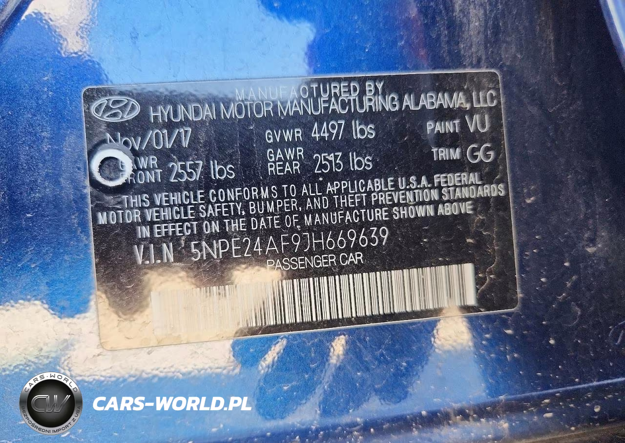 2018 HYUNDAI SONATA SE VIN:5NPE24AF9JH669639 - 13