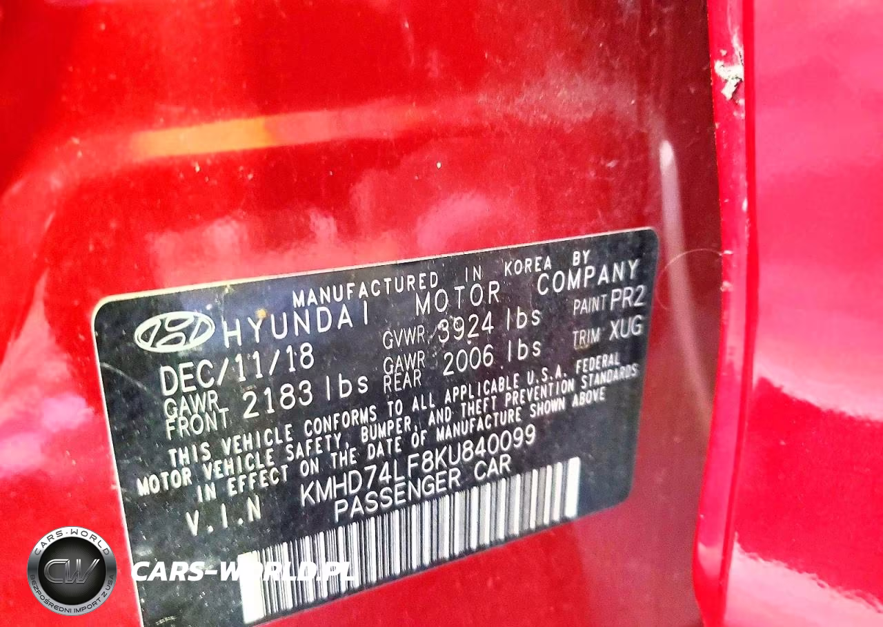 2019 Hyundai Elantra Se VIN:KMHD74LF8KU840099 - 12